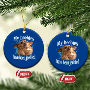 Funny Chihuahua Meme Ceramic Ornament My Heebies Have Been Jeebied Bootleg TS10 1pc Blue Print Your Wear