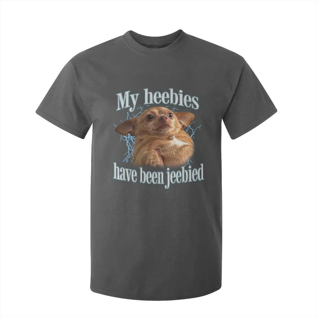 Funny Chihuahua Meme T Shirt For Kid My Heebies Have Been Jeebied Bootleg TS10 Dark Heather Print Your Wear