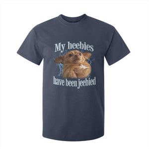 Funny Chihuahua Meme T Shirt For Kid My Heebies Have Been Jeebied Bootleg TS10 Navy Print Your Wear