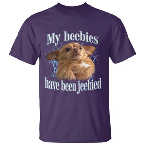 Funny Chihuahua Meme T Shirt My Heebies Have Been Jeebied Bootleg TS10 Purple Print Your Wear