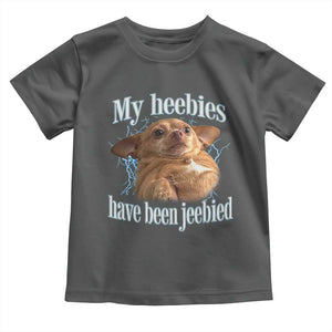 Funny Chihuahua Meme Toddler T Shirt My Heebies Have Been Jeebied Bootleg TS10 Dark Heather Print Your Wear