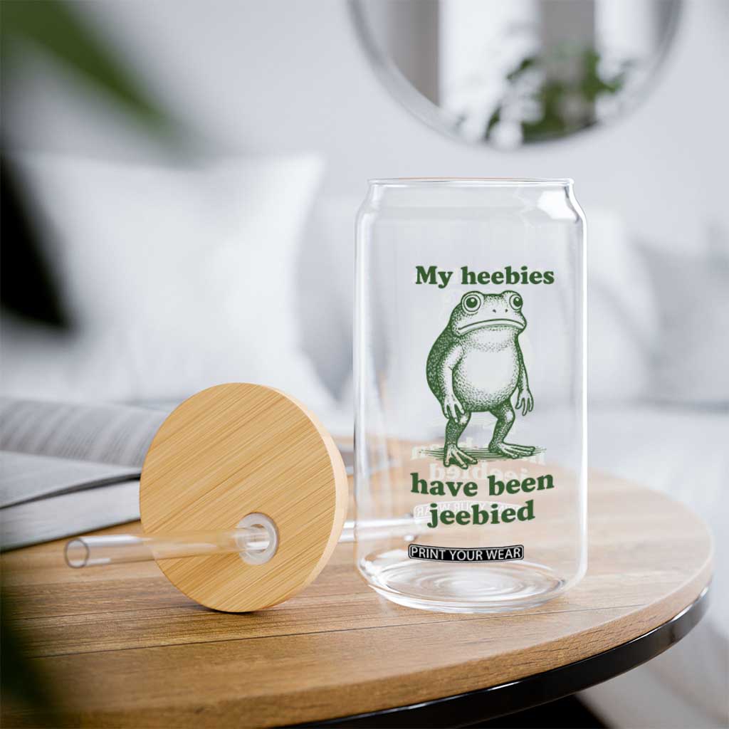 Funny Frog Glass Can My Heebies Have Been Jeebied Weirdcore Meme TS10 Print Your Wear