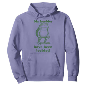 Funny Frog Hoodie My Heebies Have Been Jeebied Weirdcore Meme TS10 Violet Print Your Wear