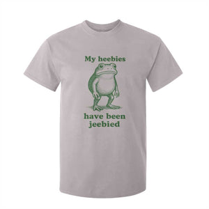 Funny Frog T Shirt For Kid My Heebies Have Been Jeebied Weirdcore Meme TS10 Ice Gray Print Your Wear