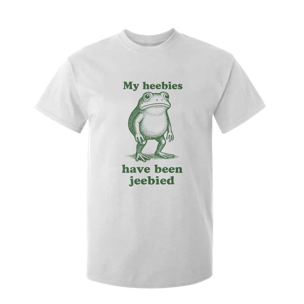 Funny Frog T Shirt For Kid My Heebies Have Been Jeebied Weirdcore Meme TS10 White Print Your Wear