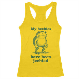 Funny Frog Racerback Tank Top My Heebies Have Been Jeebied Weirdcore Meme TS10 Daisy Print Your Wear
