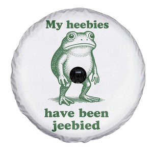 Funny Frog Spare Tire Cover My Heebies Have Been Jeebied Weirdcore Meme TS10 Print Your Wear
