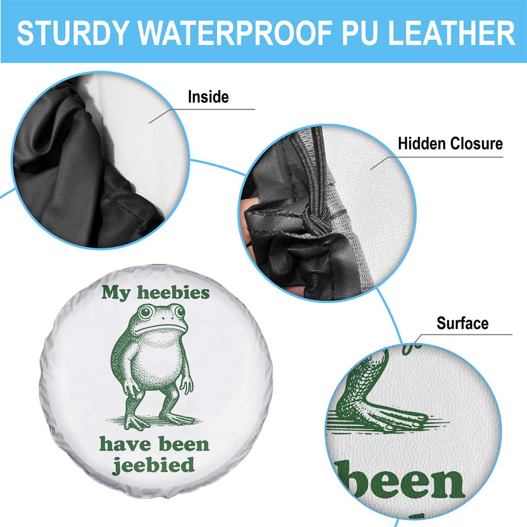 Funny Frog Spare Tire Cover My Heebies Have Been Jeebied Weirdcore Meme TS10 Print Your Wear