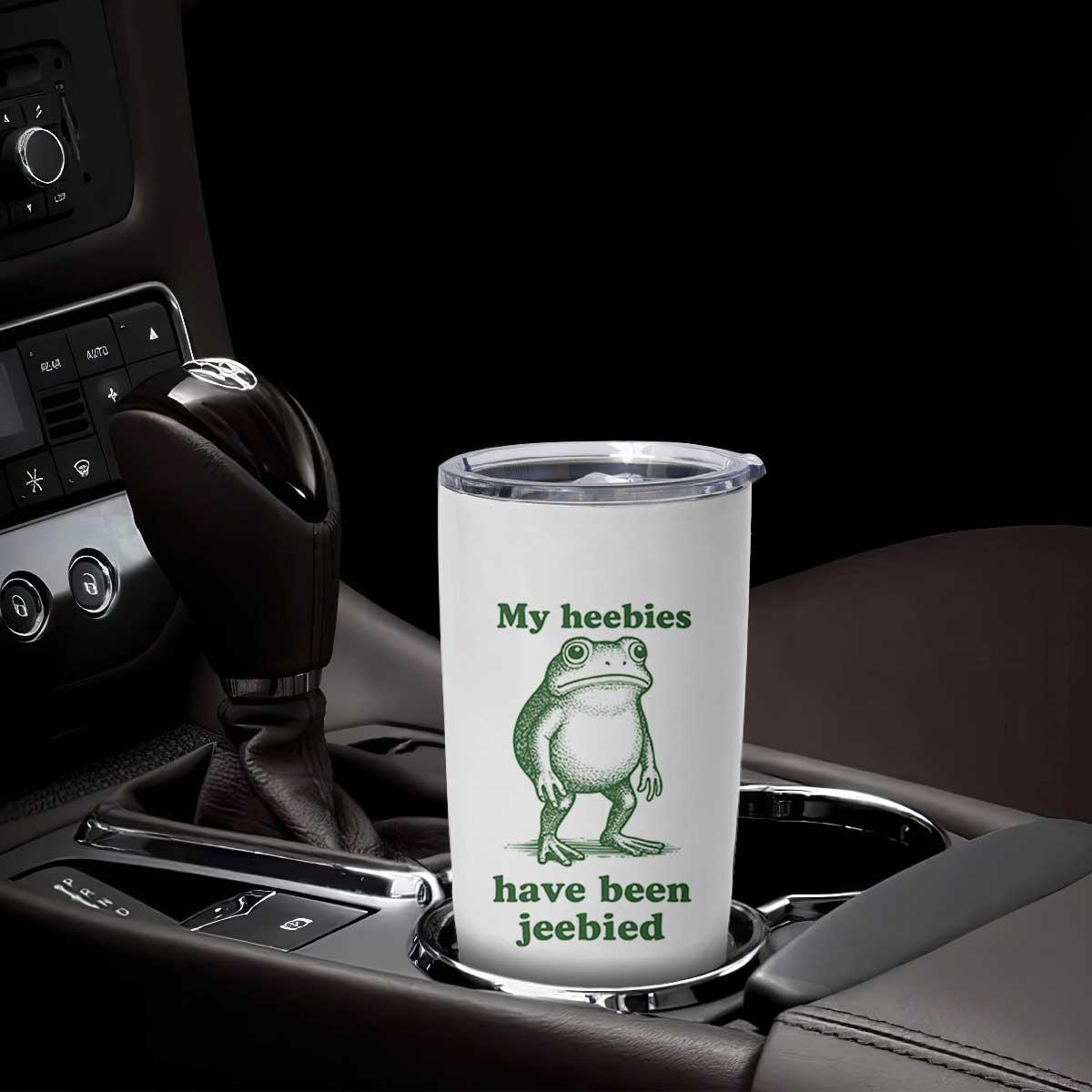 Funny Frog Tumbler Cup My Heebies Have Been Jeebied Weirdcore Meme TS10 Print Your Wear