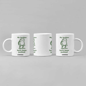 Funny Frog Coffee Mug My Heebies Have Been Jeebied Weirdcore Meme TS10 Print Your Wear