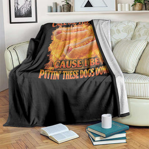 Funny Hard Hot Dog Meme Throw Blanket Call Me The Vet Cause I Be Bootleg TS10 Print Your Wear