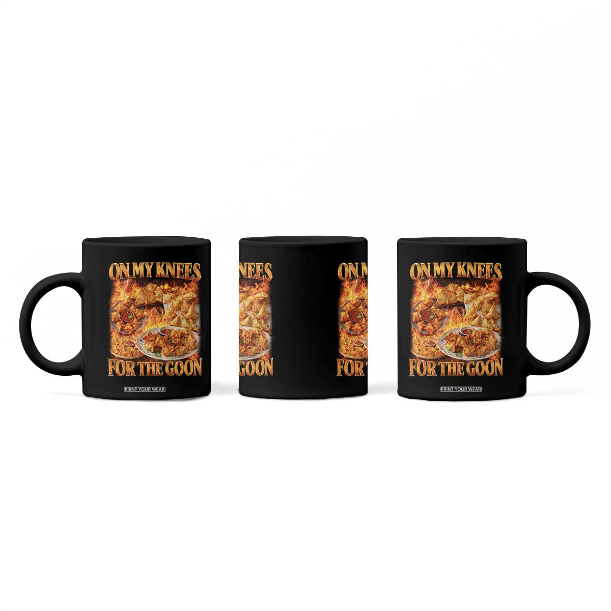 Funny Crab Rangoon Meme Coffee Mug Vintage 90s Style On My Knees Bootleg Graphic TS10 Print Your Wear