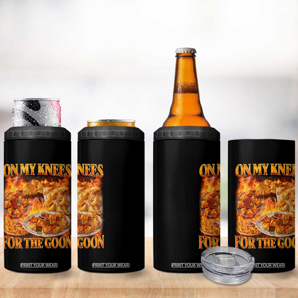 Funny Crab Rangoon Meme 4 in 1 Can Cooler Tumbler Vintage 90s Style On My Knees Bootleg Graphic TS10 Print Your Wear