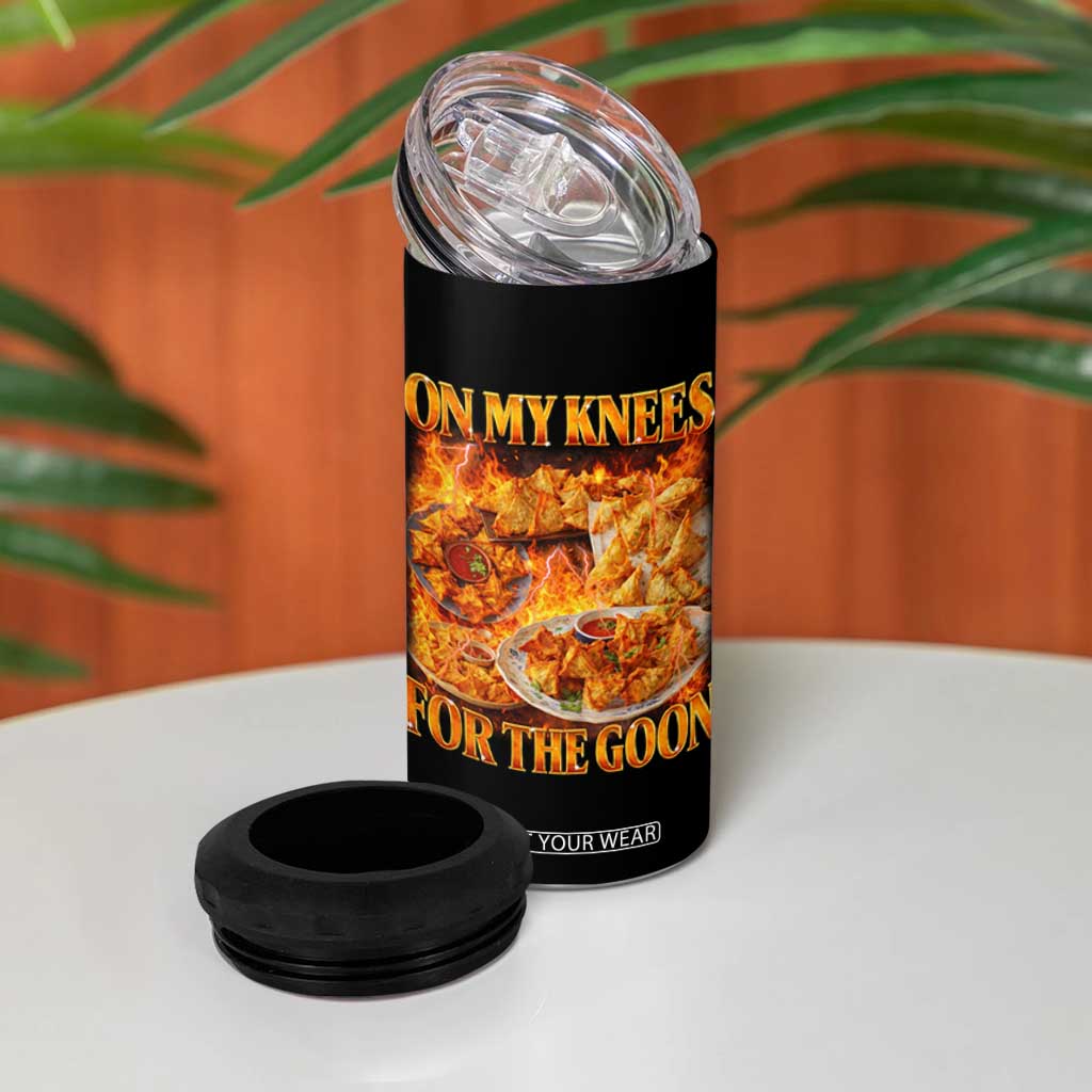 Funny Crab Rangoon Meme 4 in 1 Can Cooler Tumbler Vintage 90s Style On My Knees Bootleg Graphic TS10 Print Your Wear
