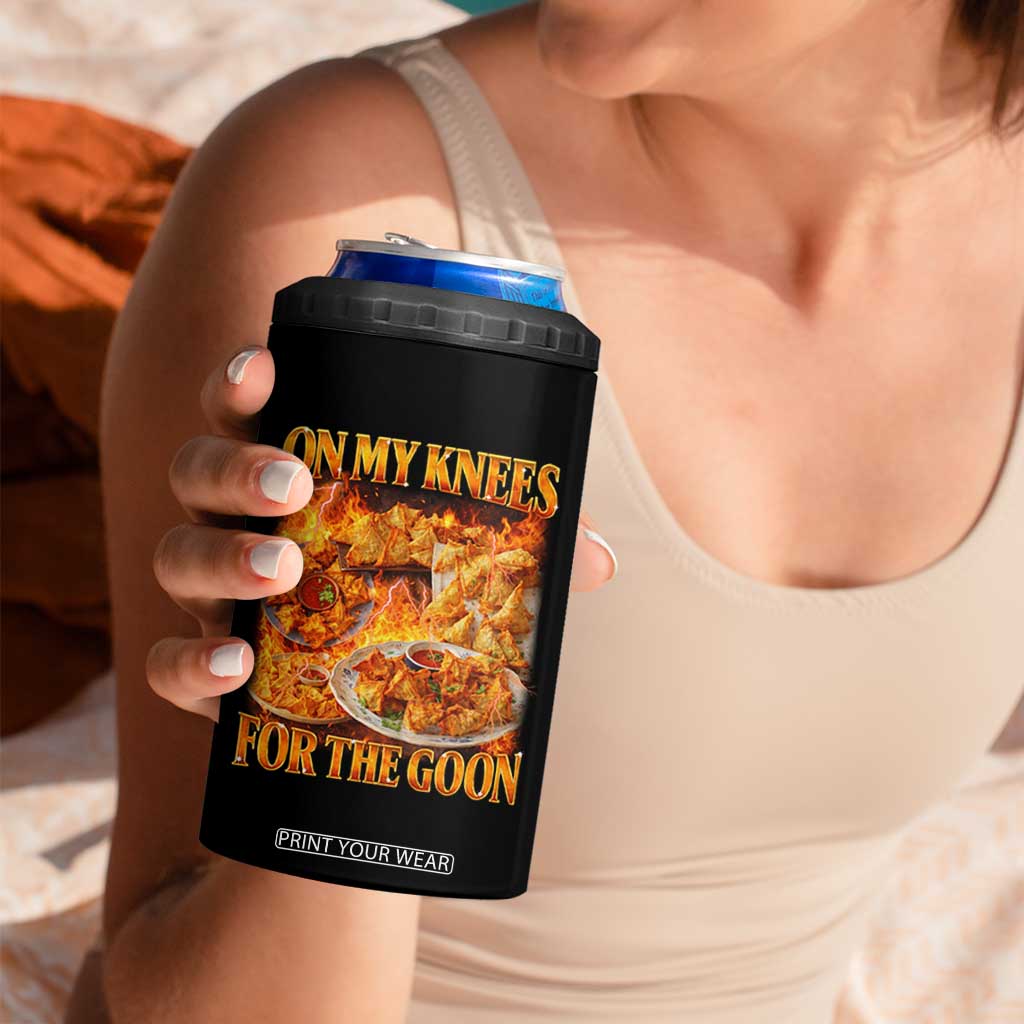 Funny Crab Rangoon Meme 4 in 1 Can Cooler Tumbler Vintage 90s Style On My Knees Bootleg Graphic TS10 Print Your Wear