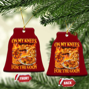 Funny Crab Rangoon Meme Ceramic Ornament Vintage 90s Style On My Knees Bootleg Graphic TS10 Print Your Wear