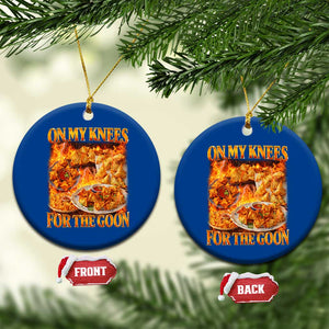 Funny Crab Rangoon Meme Ceramic Ornament Vintage 90s Style On My Knees Bootleg Graphic TS10 1pc Blue Print Your Wear