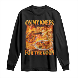 Funny Crab Rangoon Meme Long Sleeve Shirt Vintage 90s Style On My Knees Bootleg Graphic TS10 Black Print Your Wear
