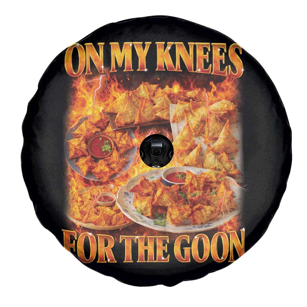 Funny Crab Rangoon Meme Spare Tire Cover Vintage 90s Style On My Knees Bootleg Graphic TS10 Print Your Wear
