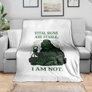 Frog Medic Throw Blanket Funny Animal EMT Emergency Health Workers TS10 Print Your Wear