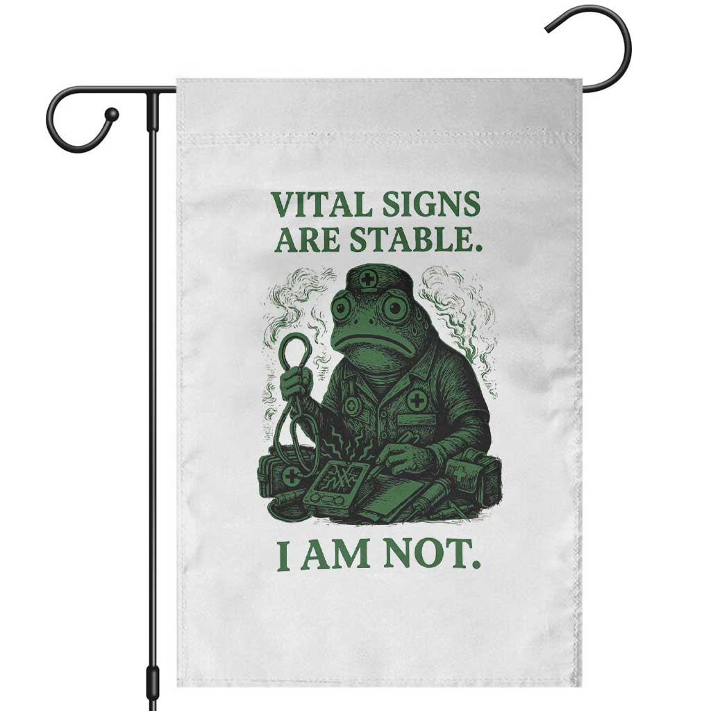 Frog Medic Garden Flag Funny Animal EMT Emergency Health Workers TS10 White Print Your Wear