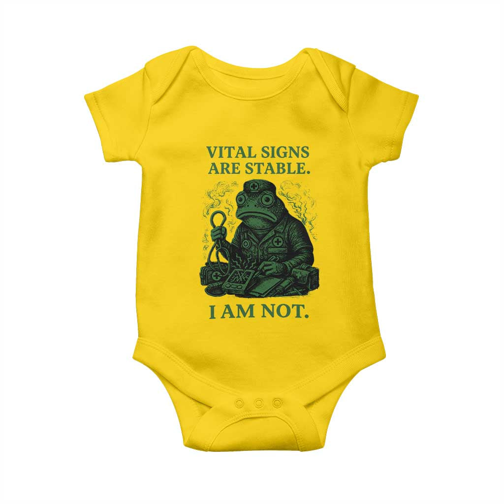 Frog Medic Baby Onesie Funny Animal EMT Emergency Health Workers TS10 Daisy Print Your Wear
