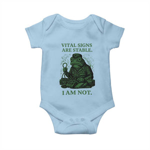 Frog Medic Baby Onesie Funny Animal EMT Emergency Health Workers TS10 Light Blue Print Your Wear