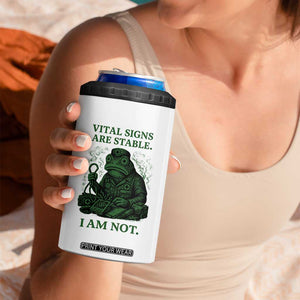 Frog Medic 4 in 1 Can Cooler Tumbler Funny Animal EMT Emergency Health Workers TS10 Print Your Wear