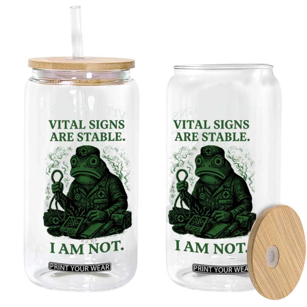 Frog Medic Glass Can Funny Animal EMT Emergency Health Workers TS10 Print Your Wear