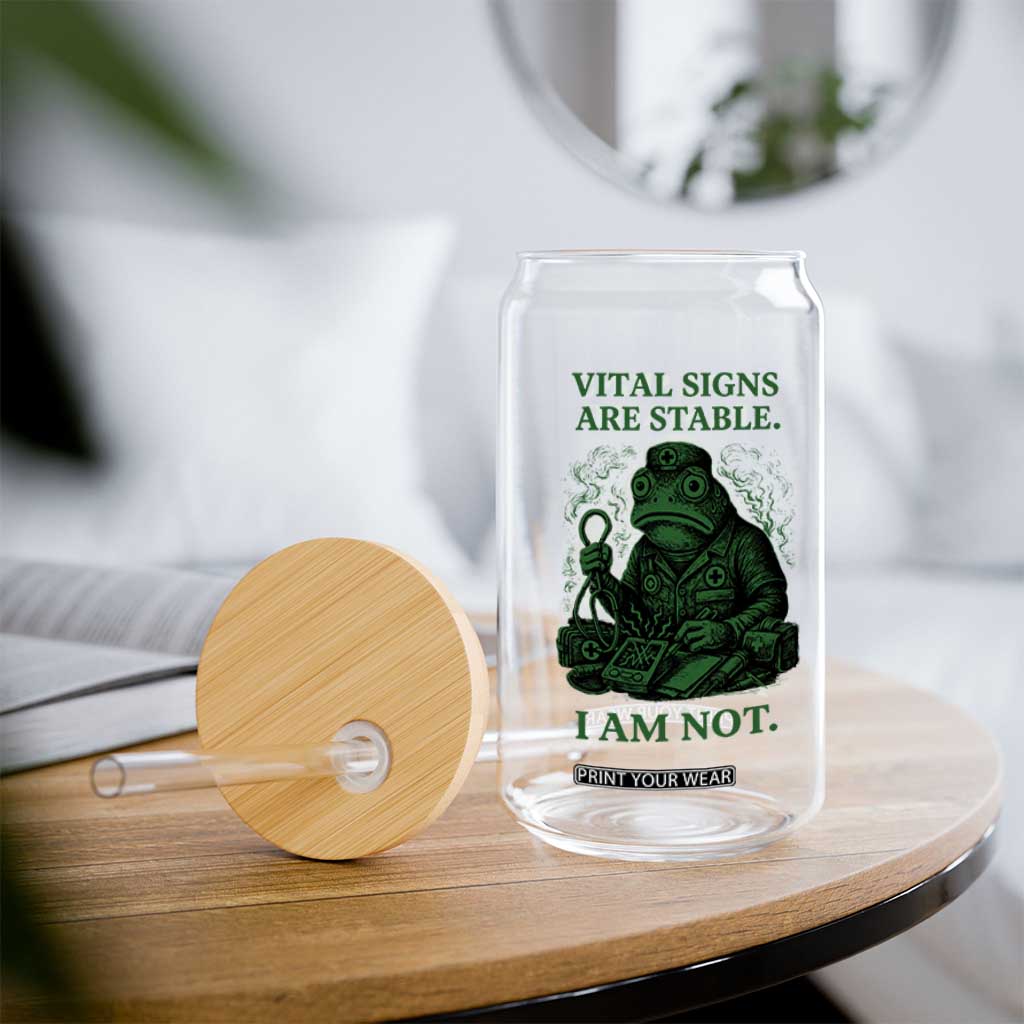 Frog Medic Glass Can Funny Animal EMT Emergency Health Workers TS10 Print Your Wear