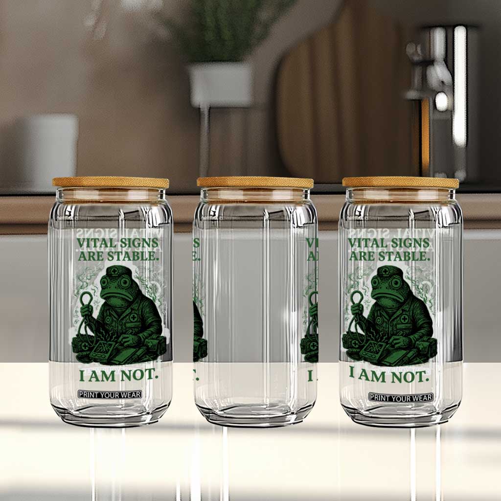 Frog Medic Glass Can Funny Animal EMT Emergency Health Workers TS10 Print Your Wear