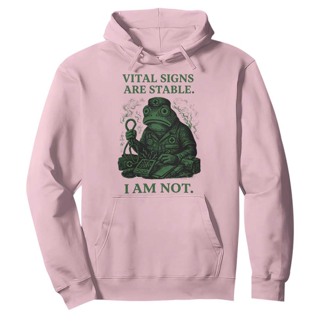 Frog Medic Hoodie Funny Animal EMT Emergency Health Workers TS10 Light Pink Print Your Wear
