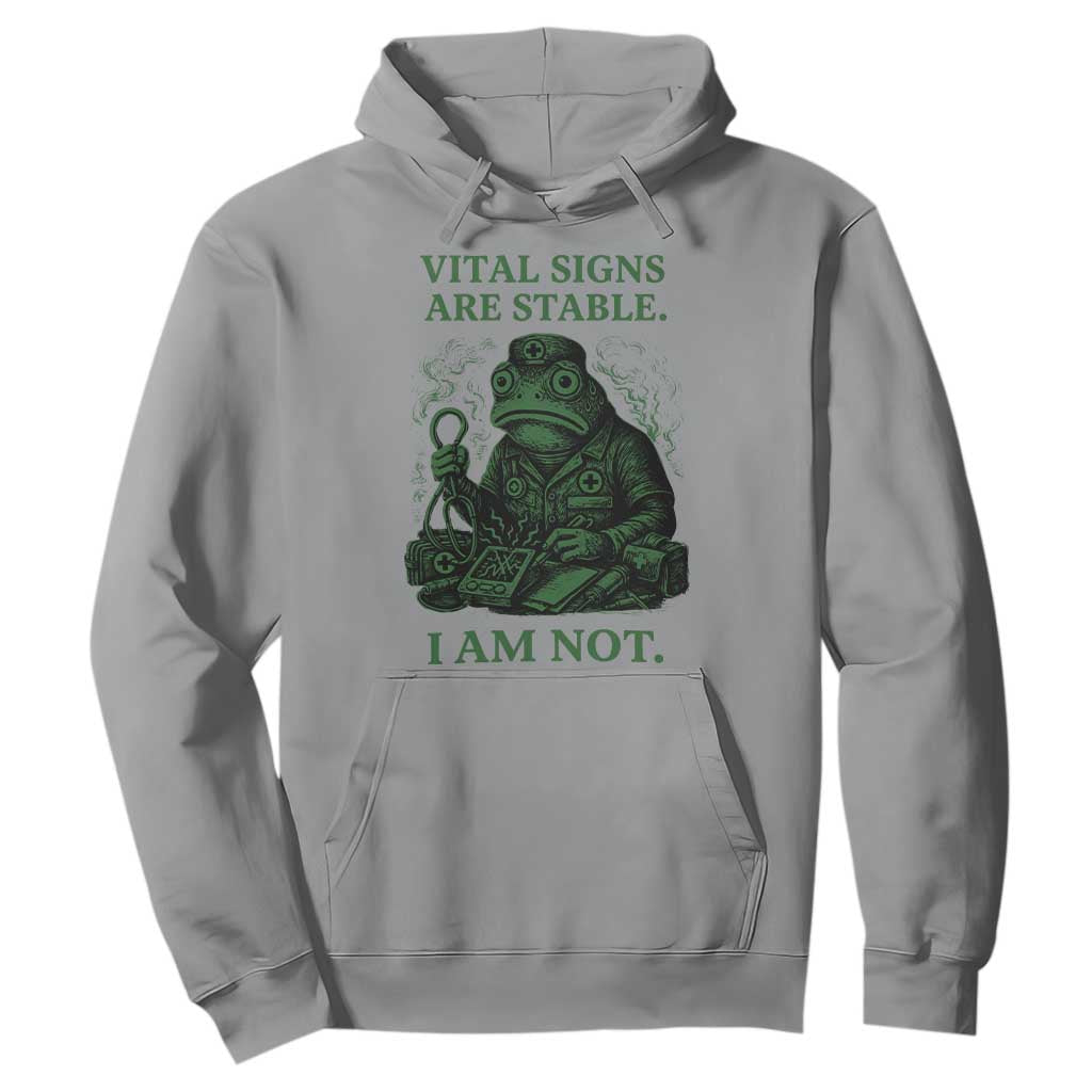 Frog Medic Hoodie Funny Animal EMT Emergency Health Workers TS10 Sport Gray Print Your Wear