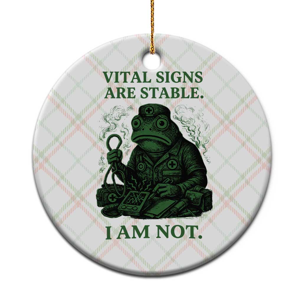 Frog Medic Ceramic Ornament Funny Animal EMT Emergency Health Workers TS10 1pc Christmas Plaid Print Your Wear