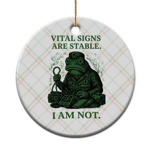 Frog Medic Ceramic Ornament Funny Animal EMT Emergency Health Workers TS10 1pc Christmas Plaid Print Your Wear