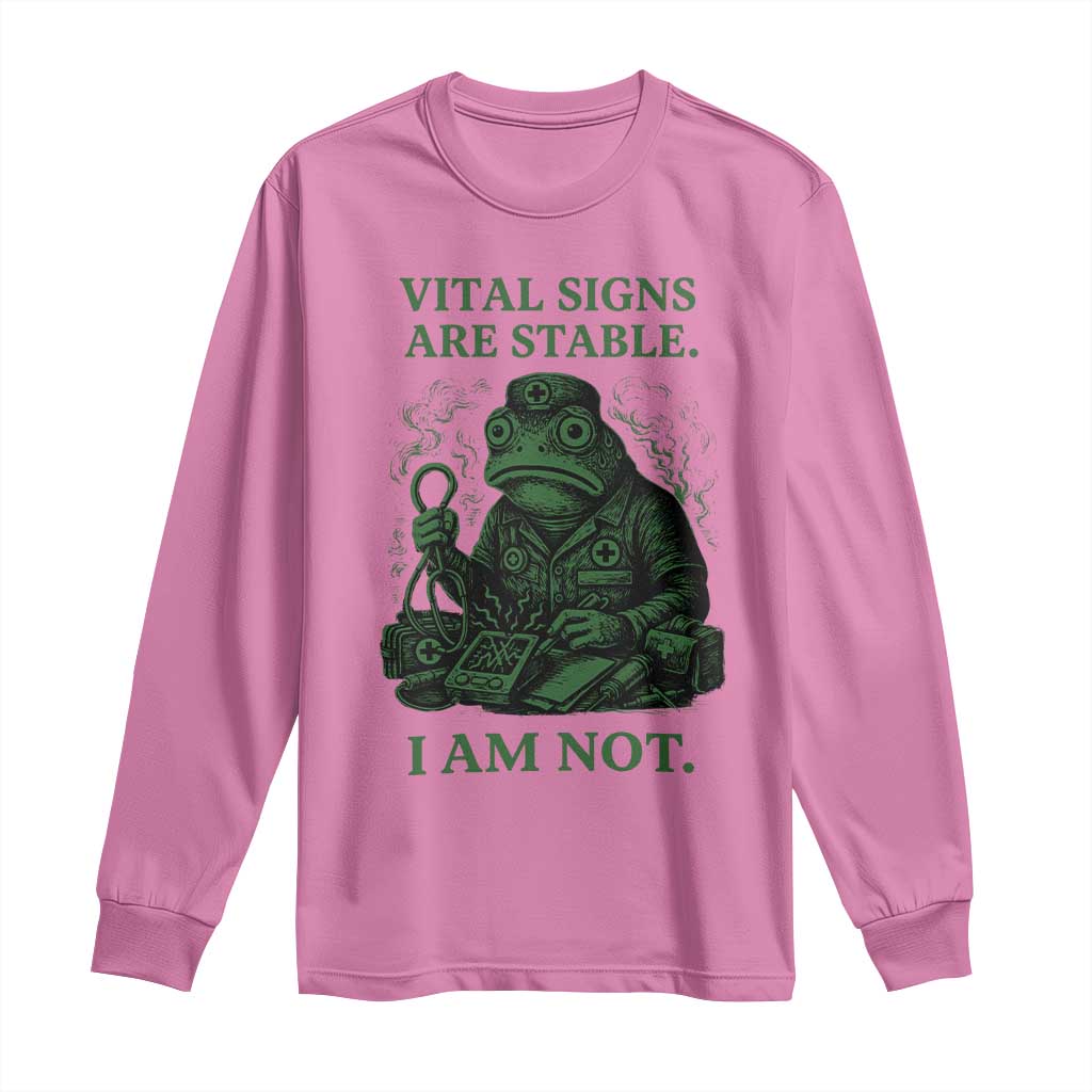 Frog Medic Long Sleeve Shirt Funny Animal EMT Emergency Health Workers TS10 Azalea Print Your Wear