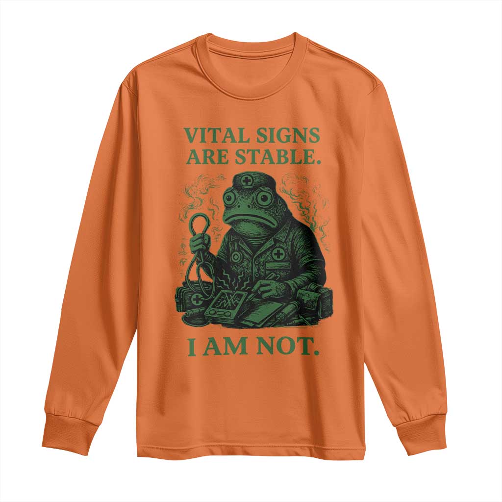 Frog Medic Long Sleeve Shirt Funny Animal EMT Emergency Health Workers TS10 Orange Print Your Wear