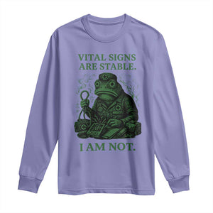 Frog Medic Long Sleeve Shirt Funny Animal EMT Emergency Health Workers TS10 Violet Print Your Wear