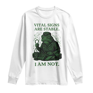 Frog Medic Long Sleeve Shirt Funny Animal EMT Emergency Health Workers TS10 White Print Your Wear