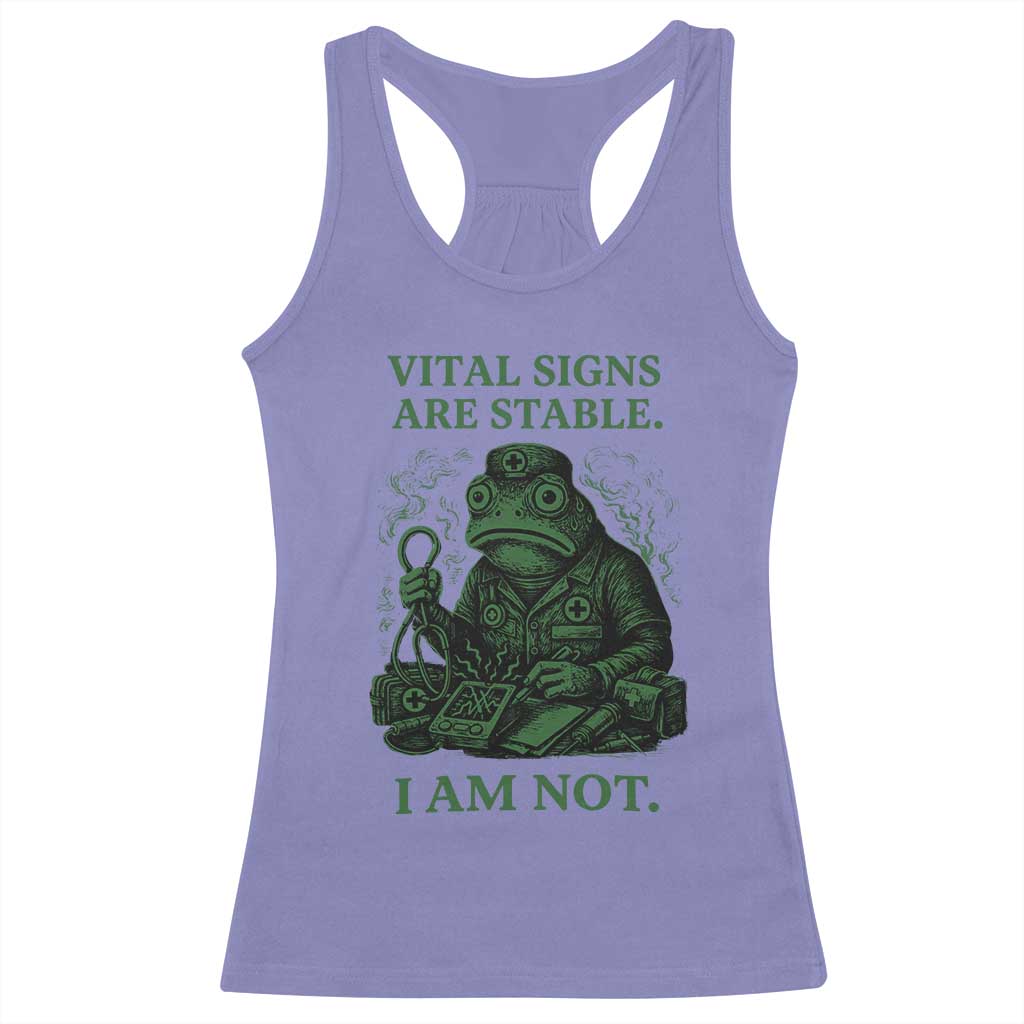 Frog Medic Racerback Tank Top Funny Animal EMT Emergency Health Workers TS10 Violet Print Your Wear