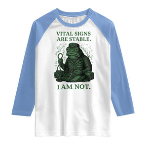 Frog Medic Raglan Shirt Funny Animal EMT Emergency Health Workers TS10 White Carolina Blue Print Your Wear