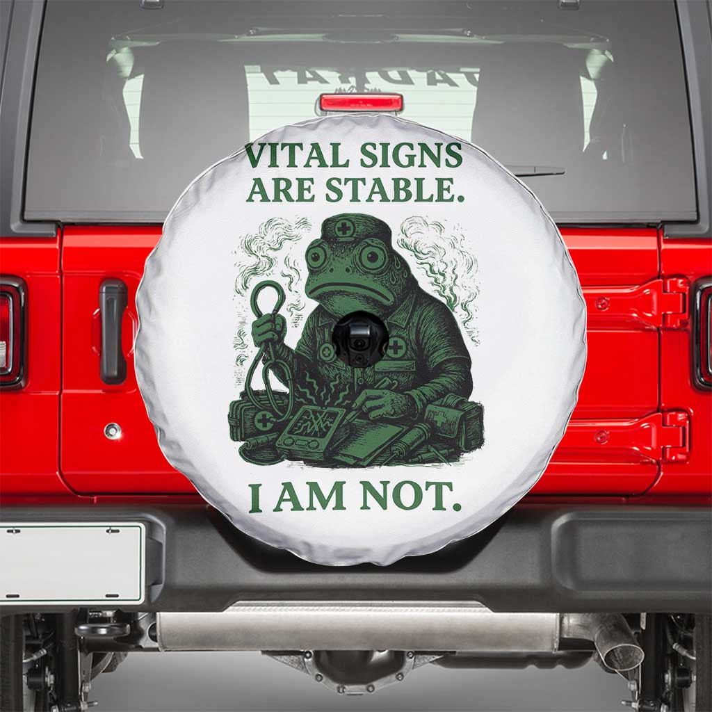 Frog Medic Spare Tire Cover Funny Animal EMT Emergency Health Workers TS10 White Print Your Wear