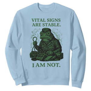 Frog Medic Sweatshirt Funny Animal EMT Emergency Health Workers TS10 Light Blue Print Your Wear