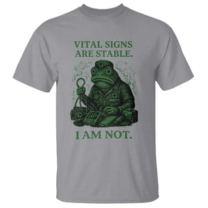 Frog Medic T Shirt Funny Animal EMT Emergency Health Workers TS10 Sport Gray Print Your Wear
