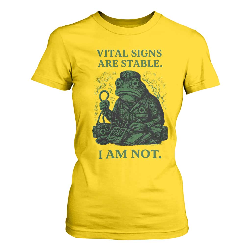 Frog Medic T Shirt For Women Funny Animal EMT Emergency Health Workers TS10 Daisy Print Your Wear