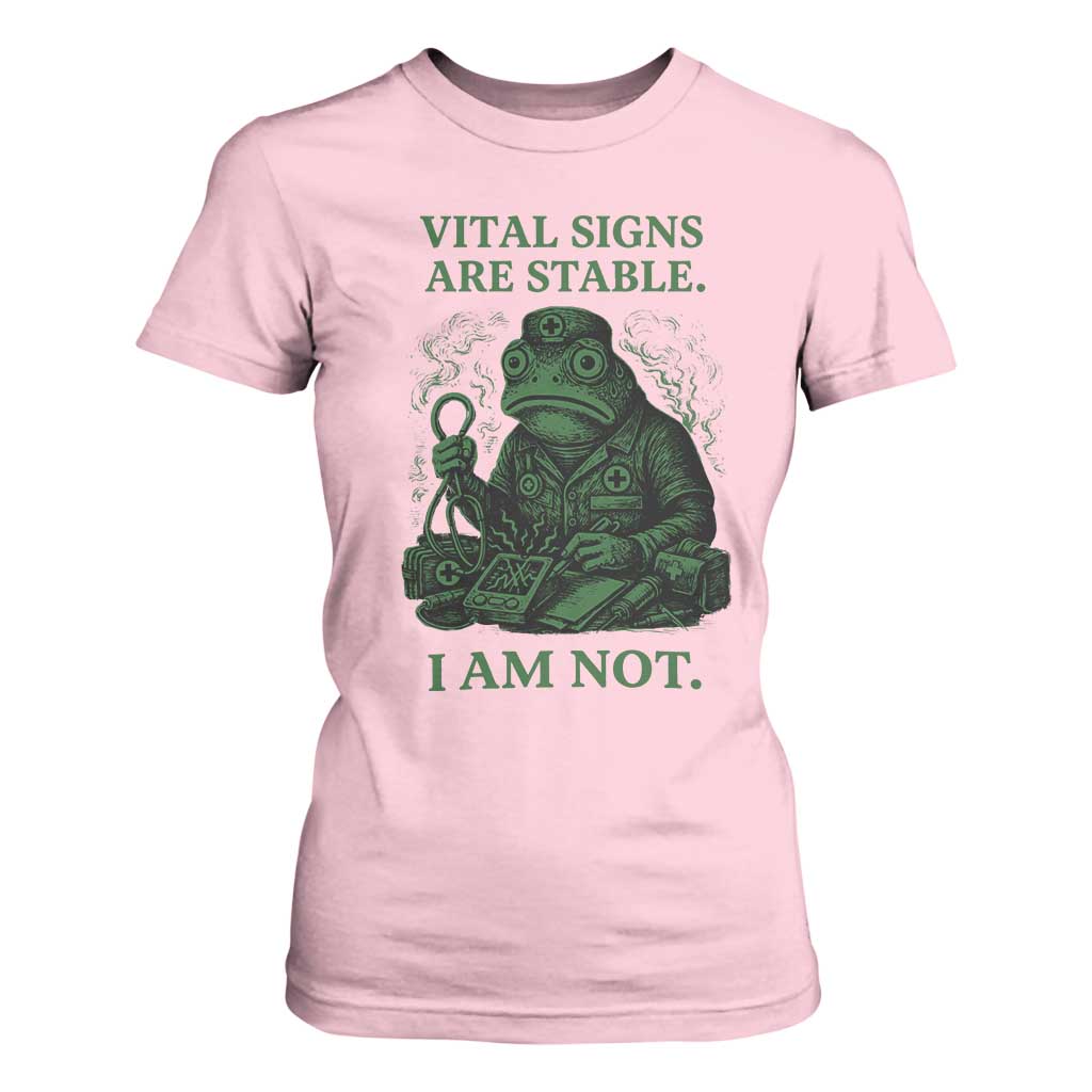 Frog Medic T Shirt For Women Funny Animal EMT Emergency Health Workers TS10 Light Pink Print Your Wear
