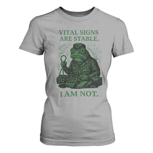 Frog Medic T Shirt For Women Funny Animal EMT Emergency Health Workers TS10 Sport Gray Print Your Wear