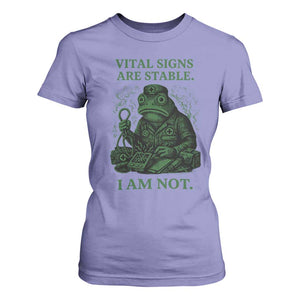 Frog Medic T Shirt For Women Funny Animal EMT Emergency Health Workers TS10 Violet Print Your Wear