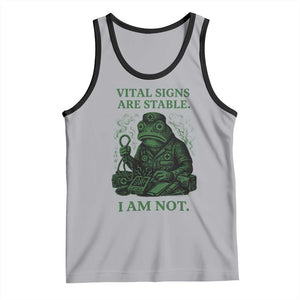 Frog Medic Tank Top Funny Animal EMT Emergency Health Workers TS10 Athletic Heather Black Print Your Wear