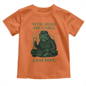 Frog Medic Toddler T Shirt Funny Animal EMT Emergency Health Workers TS10 Orange Print Your Wear